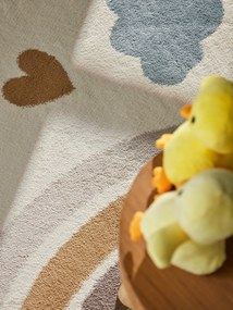 Hanse Home, Detský koberec Adventures 106418 Cream Multicolor kruh, 160x160 (priemer) kruh, viacfarebná, detská izba