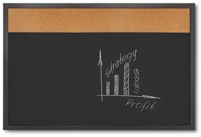 Combi Board blackboard / korok 60 × 90 cm