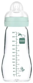 Sklenená dojčenská fľaša 260ml BOY