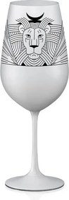 Crystalex pohár Zverokruhy Lev biela 550 ml