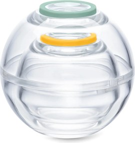 2 guľaté nádobky na uchovávanie potravín