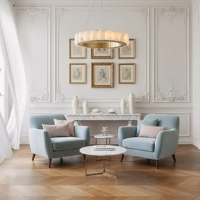 Toolight Toolight, LED stropné svietidlo 50cm, 27W, diaľkové ovládanie, APP1801-CP, zlatá matná-imitácia kameňa, OSW-05979