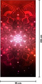 Fototapeta na dvere - Červená abstrakcia (95x205cm)