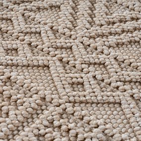 Ayyildiz, Behúň Helix 2202 beige, 80x250, béžová, chodba / predsieň