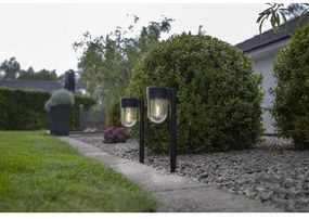 Súprava 2 vonkajších solárnych LED svietidiel Star Trading Cupolai, výška 30 cm