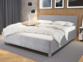 Posteľ Bali 160x200 cm, holubia sivá látka