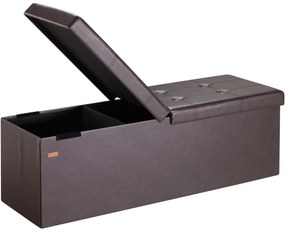 InternetovaZahrada Úložná lavica s výklopným vekom 115x38x38 cm - hnedá
