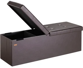InternetovaZahrada Úložná lavica s výklopným vekom 115x38x38 cm - hnedá