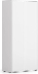 Spisová skriňa BLOCK, 800 x 400 x 1748 mm, biela