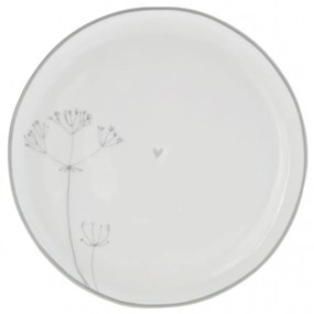 Dessert Plate19cm / Dry Flower Grey