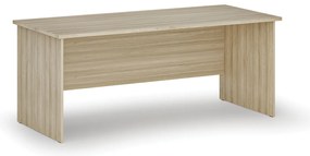 Kancelársky písací stôl PRIMO WOOD, 180x80 cm, dub prírodný