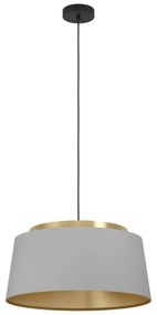 Eglo 390173 - Luster na lanku ALMERIMAR 3xE27/40W/230V šedá/zlatá