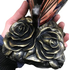 Tiffany lampa dekoratívna vitráž MOTÝĽ 22.5*18.5*16