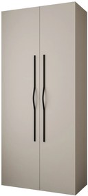Šatníková skriňa 110 cm Carmela 50-2 (kašmír + čierna). Akcia -20%. Vlastná spoľahlivá doprava až k Vám domov. 1126727