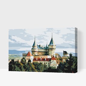 Gario Maľovanie podľa čísel Bojnický zámok Rozmery: 60 x 40 cm, Rámovanie: S vnútorným rámom