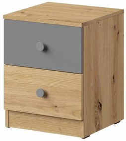 Nočný stolík Nero 09 Šedá Mat