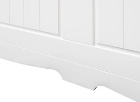PROXIMA.store - Masívna rustikálna posteľ + zásuvka - BELLUNO ELEGANTE ROZMER: pre matrac 90 x 200 cm, FARBA: biela