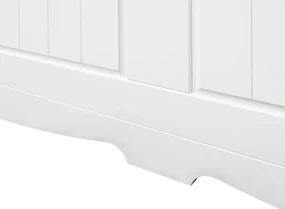PROXIMA.store - Masívna rustikálna posteľ + zásuvka - BELLUNO ELEGANTE ROZMER: pre matrac 160 x 200 cm, FARBA: biela