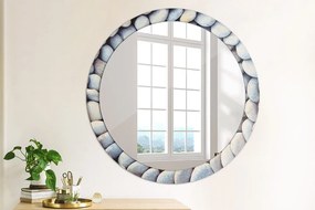 Okrúhle dekoračné zrkadlo s motívom Koleso morských kameňov fi 90 cm