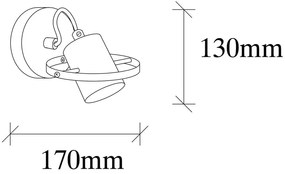 Čierne nástenné svietidlo Vaveyla – Opviq lights