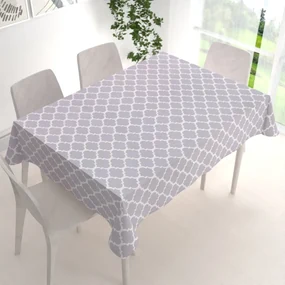 Biante Bavlnený obdĺžnikový obrus Sandra SA-188 Sivé Maroko 140x160 cm