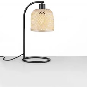 LED prírodno-čierna stolná lampa Intra