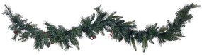 Vianočná girlanda so svetielkami 180 cm zelená WHITEHORN Beliani
