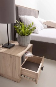 Nočný stolík Almo, dub estana/antracit