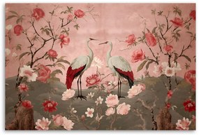 Gario Obraz na plátne Kvety a žeriavy Rozmery: 60 x 40 cm