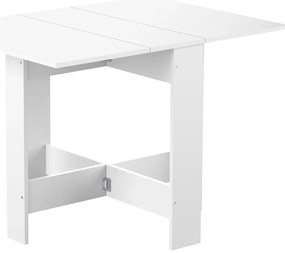 Rozkladací jedálenský stôl s bielou doskou 76x28 cm Papillon – TemaHome