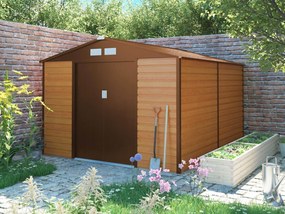 Záhradný domček 277 x 319 cm, hnedý