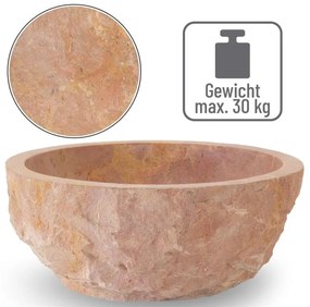 Umývadlo z prírodného kameňa Savona, Ø 35 - 40 cm