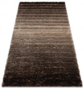 Dywany Łuszczów, Kusový koberec Flim 007-B3 Stripes brown, 120x160, hnedá, obývacia izba