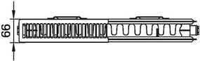 Kermi Therm X2 LINE-K kompaktný doskový radiátor 12 605 x 1805 PLK120601801N1K