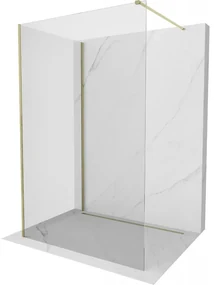 Mexen Kioto sprchová stena Walk-in 135 x 100 cm, transparentná, zlatá - 800-135-212-50-00-100