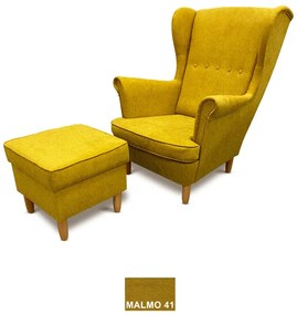 KRESLO UŠIAK TOBY + PODNOŽKA