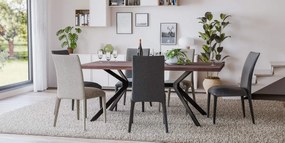 Stolové nohy 323438 Cascada S - 135x73x72 cm, kov, industrial čierna