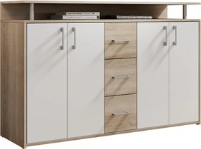 Komoda Drift, dub sonoma/biela