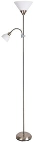 Brilagi - Stojacia lampa ARIANA 1xE27/100W/230V + 1xE14/25W matný chróm