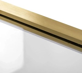 Rea Atlas, sprchové dvere 90x200cm, pravý variant, 6mm číre sklo, zlatý matný profil, KPL-K4670