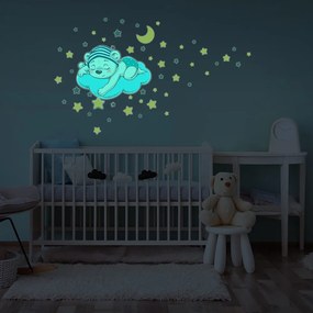 Detská samolepka na stenu 35x30 cm Dreamy Bear - Ambiance