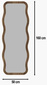 Zrkadlo Aror Walnut 50 x 160 cm