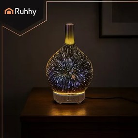Ultrazvukový zvlhčovač vzduchu a aroma difuzér s LED osvetlením