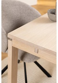 Rozkladací jedálenský stôl s doskou v dubovom dekore 100x200 cm Linley – Actona