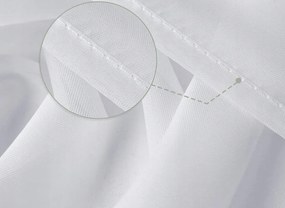 Dekorstudio Jednofarebná záclona GLAMOUR  - Biela - vlastný rozmer Uchytenie závesu: Riasiaca páska 1, Šírka záclony: 150cm