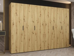 Šatníková skriňa Umonca 300, Farby: dub artisan