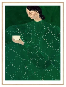 THE POSTER CLUB Autorský mini plagát Coffee Alone At Place de Clichy by Sofia Lind A5