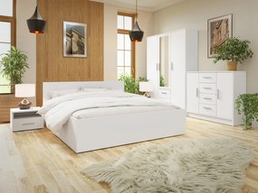 Spálňa Neralli I, Rozmer postele: 160x200, Farby: Alpská biela