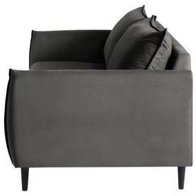 Tmavosivá zamatová pohovka 203 cm Juli – Ropez