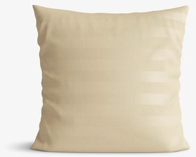 Goldea damašková obliečka na vankúš - zlaté prúžky so saténovým leskom 50 x 70 cm